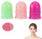 Schröpfgläser Silikon 3 PCS Schröpfen Silikon Schröpfglas Gesicht Face Cupping Set Kommt mit 1 Gesichtsreinigungsbürste für Schönheit und Hautpflege (Lila + Grün + Rosa)