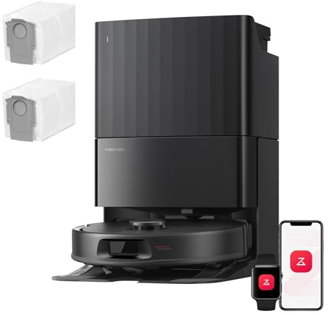 roborock Qrevo S Pro Set Robot Aspirador (Versión Mejorada del QV 35A) Succión de 18500 Pa, Base Todo en Uno, 2,7L Bolsa para Polvo, Sistema antienredos, Evitación de Obstáculos, Negro