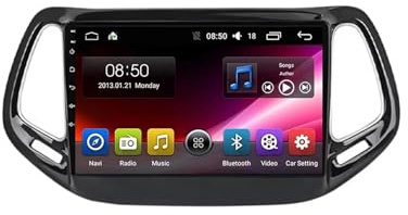 Touchscreen per Jeep Compass 2 MP 2016-2019 9 Pollici Android 15 Car Radio con Wireless Carplay Android Auto Per, 8 core 6G+128G