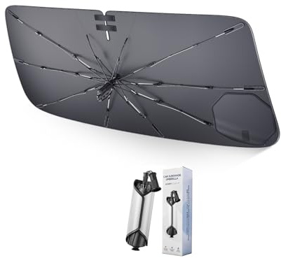 LUWU [Mejorado] Parasol Paraguas Coche Compatible con Renault Megane 4 IV GT RS 2016-2024 Parabrisas Plegable Parasol para Coche Protección UV y Calor Accesorios Megane 4