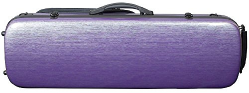 Hidersine Polycarbonate Oblong Violin Case - Brushed Purple