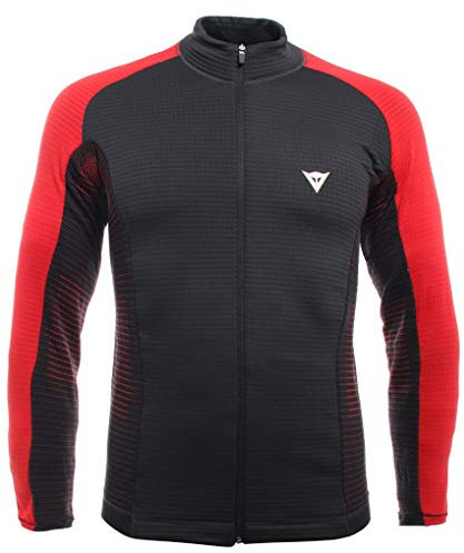 Dainese Herren Hp1 Mid Full Zip Man Ski Unterwäsche, Stretch-Limo/High-Risk-Rot, M