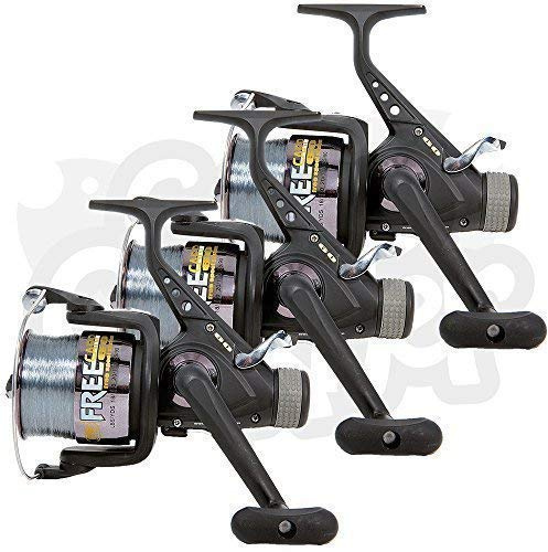 Lineaeffe 3 X Gratis Karpfen 60 3BB Karpfen/Grob Läufer Fischen Rollen Pre-spooled mit 15lb Linie