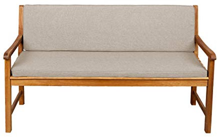 Gutekissen® Bankauflage Terrassen-Rasenbank oder Schaukel Gartenmöbel FK5 (160x40x50, Beige)