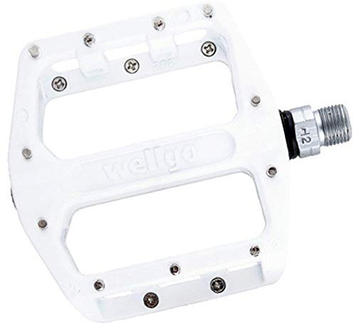 Wellgo B087U 9/16 Alloy Platform BMX/ATB Bike Pedals - White