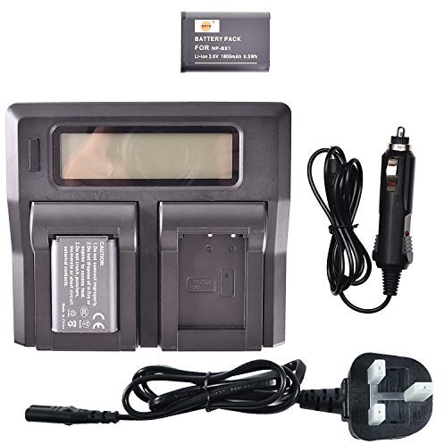 NP-BX1 DSTE Replacement Battery (2-Pack) and Rapid LCD Dual Charger Compatible for Sony NP-BX1/M8 and Sony ZV1 ZV-1 ZV-1F DSC-RX10 II DSC-RX1B DSC-RX1R DSC-RX1R/B DSC-RX100 II