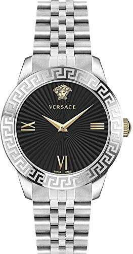 Versace Damen Analog Quarz Uhr mit Edelstahl Armband VEVC004 19
