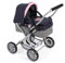 Bayer Chic 2000 555 26 - Puppenwagen Smarty, für Kinder ab 2 Jahren, Melange grau-Navy, 56 x 37 x 56 cm