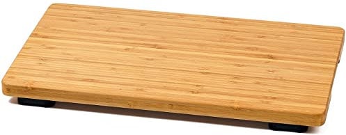 Toaster Oven Cutting Board, HI-BOV900CB, Large Bamboo Butcher Block with Anti-Slip Feet, 19.7x10.8