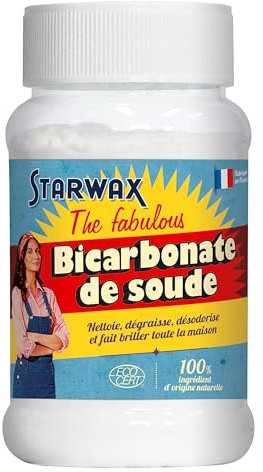 STARWAX THE FABULOUS - Bicarbonate de Soude Ménager - 500 g - Nettoie, Dégraisse, Désodorise, Fait Briller Toute la Maison - 100% d'Origine Naturelle - - Fabriqué en France