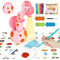 MOMSIV Proiettore di Disegno per Bambini, Giocattolo di Tracciamento e Disegno del Proiettore, Set di Giochi di Disegno per Tavolo da Disegno Giocattolo con 72 Motivi per Regali per Ragazzi, Rosa