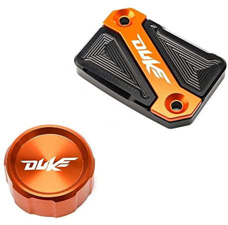 Motorrad CNC Rück- und Vorderbremsflüssigkeitsreservoir -Kappenzylinder -Kove for Herzog 390 Duke 125 Duke 200 Duke 250 20132022 2020 (Color : FRBC Orange)