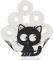 IGNPION Support de Rouleau de Papier Toilette Porte-Papier en métal Stockage de Papier en Forme de Chaton pour Salle de Bain (Noir)