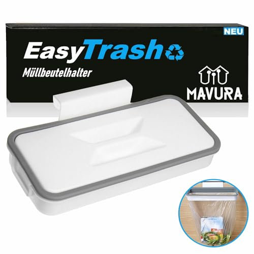 MAVURA Living Support de sac poubelle suspendu - Collecteur de déchets - Poubelle encastrable - Poubelle - Collecteur de déchets - Porte-sacs poubelle - Système de tri sélectif des déchets - Cuisine