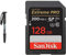 Manfrotto Element MII MMELMIIA5BK, leichtes Alu-Reise-Einbeinstativ & SanDisk Extreme PRO SDXC UHS-I Speicherkarte 128 GB