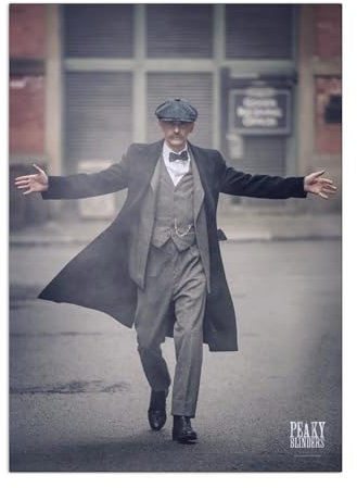 Displate Offiziell Peaky Blinders MetallPoster Magnetische Befestigung Inklusive Lizenziert Bilder Hochwertiges Poster Arthur Shelby Poster 45 cm x 32 cm