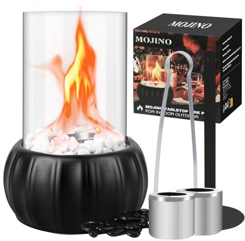 MOJINO Camino Bioetanolo Caminetto Bioetanolo Camino Bioetanolo da Tavolo Caminetto Bioetanolo da Tavolo, Idee Regalo per Decorazioni da Esterno Per Interni, Decorazioni da Giardino per Esterni