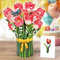 CUTPOPUP Tulip Bouquet - carte d'anniversaire pop-up, carte de vœux 3D en papier (bouquet de tulipes)66SM.FR1520