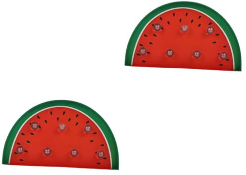 UKCOCO 2 Stück Obst-Modellierlampe Wassermelonen-Nachtlicht Cartoon-Tischlampe Obst-Nachtlicht Led-Ananas- Nachttisch-Nachtlampe Kinderzimmer-er Pappe Papier