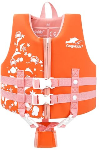 Gogokids Jungen Mädchen Schwimm Weste Schwimmen Jacke - Kinder Schwimmende Badeanzug Bademode Schwimmtraining Kleinkind Lernt Schwimmen