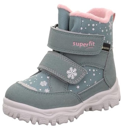 Superfit Mädchen Husky1 Warm Gefütterte Gore-tex Schneestiefel, Hellgrün Rosa 7500, 22 EU