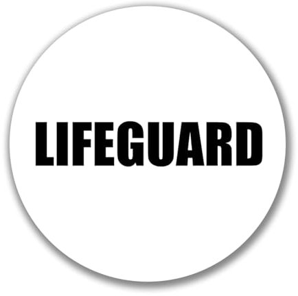 Huuraa Aufkleber Lifeguard Schriftzug Geschenk Sticker 10cm Lifeguard Geschenkidee