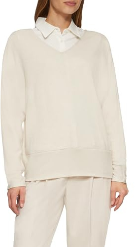 s.Oliver Langarmshirt mit Fledermausärmeln und breitem Bund