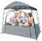 Transparentes Zelt für 4-5 Personen - PVC Doppelschichtzelt mit Regen- und Sonnenschutz, Kompakt für den Außenbereich im Garten, Hof, Hinterhof, Zimmer, Gewächshaus, Camping