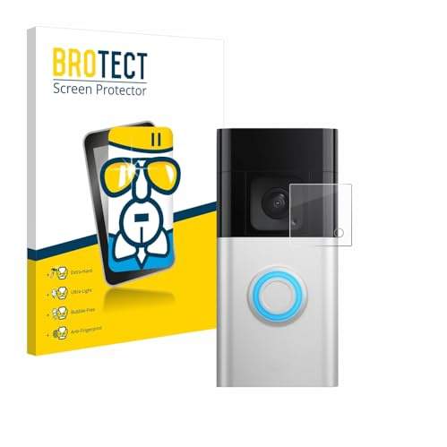BROTECT Schutzglas für Ring Battery Video Doorbell Pro | Transparenter Displayschutz Made in Germany Schutzfolie Panzer Folie Glas 9H Anti-Fingerprint Einfache Montage Clear