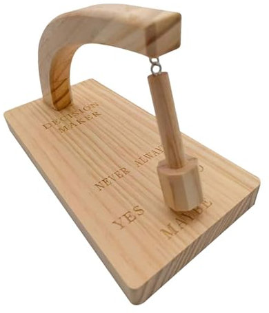 Wooden Decision Maker Pendulum - Magnetic Swing Pendulum Desk Toy | Creative Tabletop Decision-Making Game for Women, Men, Bosses, Boys, Girls, Unique, Home Fun, Interactive Decision Aid