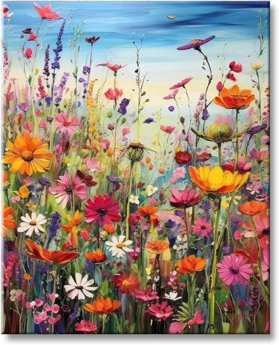 Gutluz 40X50CM Diamond Painting Erwachsene Blumen 5D Diamond-Painting Blume Diamant Painting Bilder Blumen Diamond-Painting Kit als Geschenke Bastelset Erwachsene Diamond Art