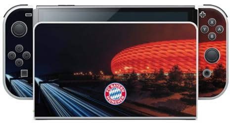 DeinDesign Skin kompatibel mit Nintendo Switch OLED Folie Sticker FC Bayern München FCB Stadion