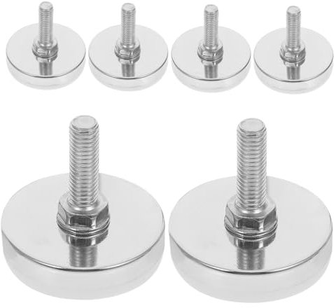 HOMSFOU 6pcs Heavy Duty Leveling Feet for Tables Chairs Cabinets Desks Adjustable Furniture Risers