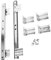 jojofuny 1 Paire De Glissières Pour Tablettes De Clavier Rails Pour Plateau De Clavier Support De Clavier De Bureau De 27 Pouces De Large Sur Rails Glissières À Roulement Lisse Blanches