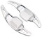 Naojino Kompatibel Mit Chevrolet Für Camaro 2012 2013 2014 2015, Aluminium-Auto-Lenkrad-Schaltwippen-Verlängerung, Legierungs-Aufkleber-Dekoration, 2 Stück Lenkrad Schaltpaddel(Silver)