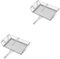 DECHOUS 2pcs Stainless Steel Toast Rack Outdoor Toaster Frying Basket Toaster Cooling Rack Toaster Mesh Toaster Grill Bread Toaster Portable Toaster Household Toaster Bacon Toaster Silver