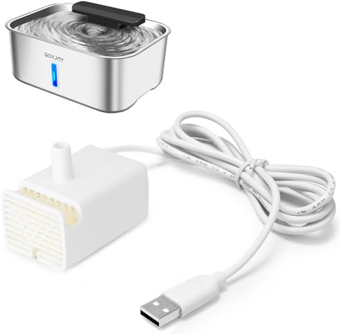 GOYJOY 12L Stainless Steel Dog Water Fountain,Replacement Pump