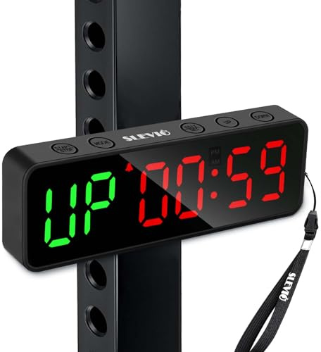 Petite horloge de salle de sport, chronomètre, minuterie d'intervalle magnétique, grand écran numérique LED, accessoires de maison, horloge compte à rebours pour la maison, la salle de sport, le