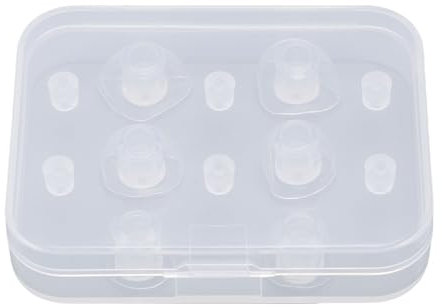 3 Paare in Ohrkopf -Kopfhörer -Tipps Silikon -Ohrhörer -Spitzen Ersatz für Beatx -Ohrhörer S M L 4 Mm Innenloch Silikonohrhörer -Ohrhörer -Spitzen (Transparent)