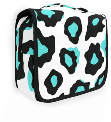 Vleopard Spots Makeup Bags with hanging hook Essentials Make Up Bags For Women Travel-Size Accessories