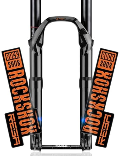 CKryzillix Aufkleber Fahrrad, Fahrradaufkleber Vordere Gabel Aufkleber Mountainbike Fahrrad Front Stoßdämpfer Change Farbe Aufkleber Wasserdicht(Orange)
