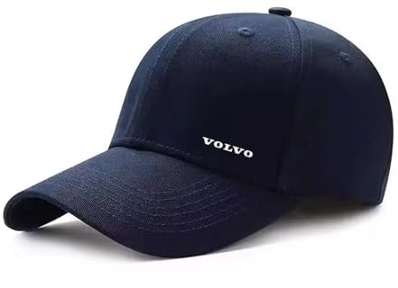 FKSWJZXD Auto Kappe für Volvo C40 S60 S60L S90 XC Classic XC40 XC60 XC70 XC90, Mütze Basecap Herren Unisex Kappe Verstellbar Baumwolle, Baseballkappe Basecap,A
