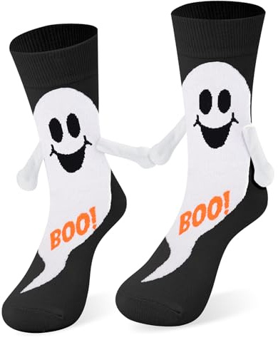 Cantustime Lustige Halloween Socken für Frauen Teenager Mädchen Damen Geist Gespenstisch Spaß Niedlich Verrückt deko Funky Crew Sockenn