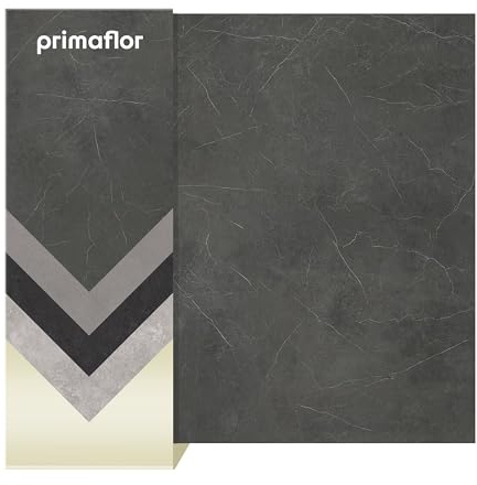 Primaflor PVC Boden Blacktex | Rockingham 760D | 200x400cm | 2,00 m Breite | Betonoptik für Wohn-, Büro- und Feuchträume; 2,8 mm stark, R10, Nutzungsklasse 41 und für Fußbodenheizung geeignet