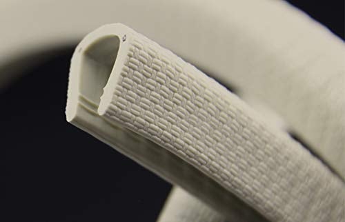 SMI-Kantenschutzprofil KS6-8HG für 6-8mm PVC mit Stahleinlage Hellgrau selbstklemmend ohne Kleber - Kantenschutz, Kederprofil, Kantenprofil, Kantenschutzleiste für Bleche, Platten (10 m)