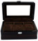 Uhrenbox für 3 Uhren Holz Uhrenkoffer Schwarz Uhrenkasten Uhrenschatulle Klavierlack Schmuckkästchen Unisex Uhren Schmuck Aufbewahrungbox