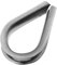 DOJA Industrial | Guardacabos de Acero M6 | PACK 50 | Dedales para Cuerda o Cable Metalicos | Acero Galvanizado | Tamaño 6mm | Uso: Abrazaderas para cable de acero, Cables Tendedero, Cuerda Escalada