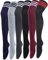 CISMARK 6 Paar Damen-Socken, Baumwolle, gestreift, Oberschenkelhohe Socken