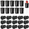 EMAGEREN 100 Stücke Led Halter 5mm Led Fassung Plastik Schwarz Led Lampen Halterung Dioden Halter Klipp Lünette Befestigung Diode Halterung Lampenfassung zum einfachen Anbringen von LEDs an Platinen