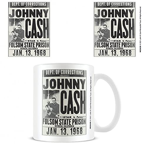 1art1 Johnny Cash Folsom State Prison Foto-Tasse Kaffeetasse 9x8 cm